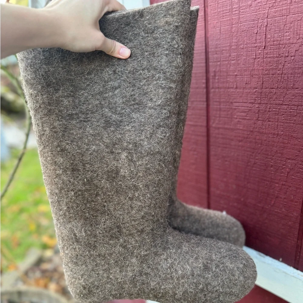 Russian Valenki Thick Felted Wool Boots